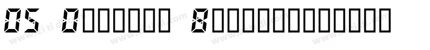 DS Digital Bolditali字体转换